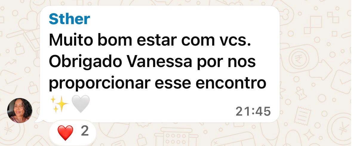 Mensagem de participante do Núcleo TPM