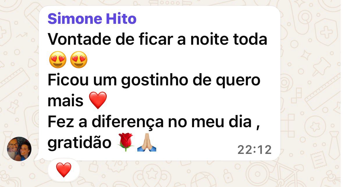 Mensagem de participante do Núcleo TPM